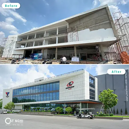 so sánh nội thất trước và sau khi cải tạo
