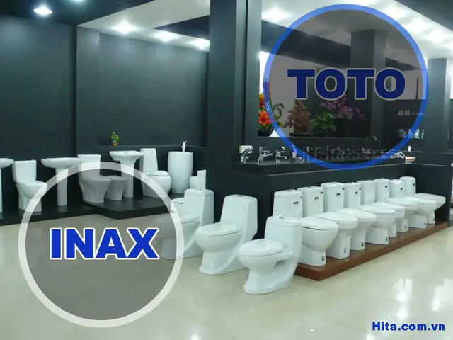 Bảng so sánh thiết bị vệ sinh Toto và Inax