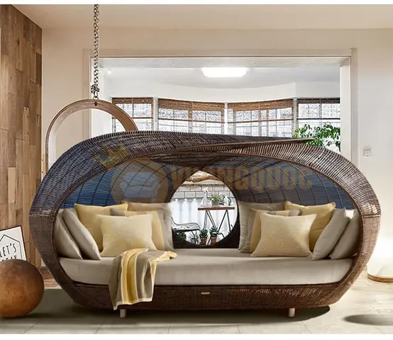 Bá» giÆ°á»ng ngoÃ i trá»i mÃ¡i tá» chim ká»³ diá»u ZXFC011