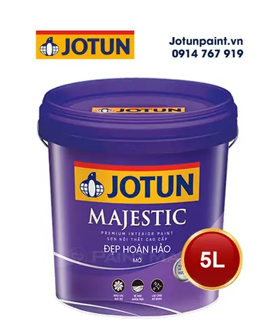 1. Giới thiệu về Sơn Jotun Majestic đẹp hoàn hảo mờ lon 5L