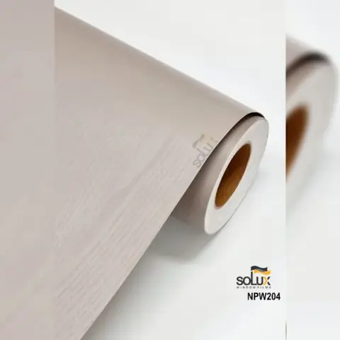 Solux NPW 204- Phim nội thất họa tiết gỗ phủ sơn màu nâu đất