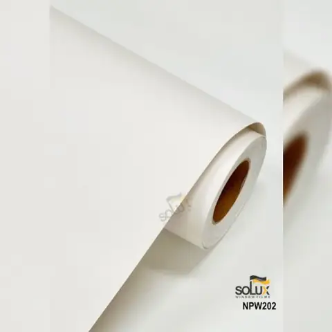 Solux NPW 202- Phim nội thất họa tiết gỗ phủ sơn màu trắng sữa