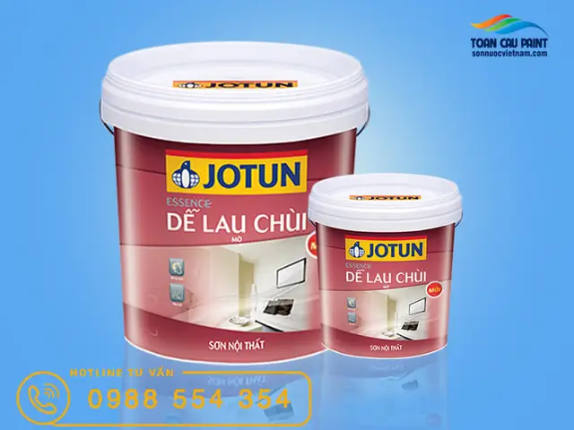 sơn nội thất jotun essence dễ lau chùi