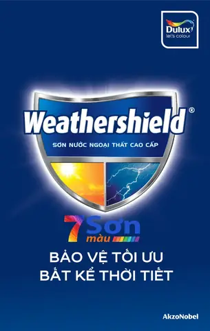 1. Bảng màu Dulux Weathershield ngoài trời: