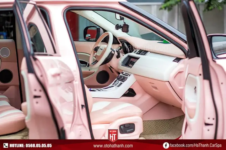 3. Sơn đổi màu nội thất ô tô tại Hà Thành Garage