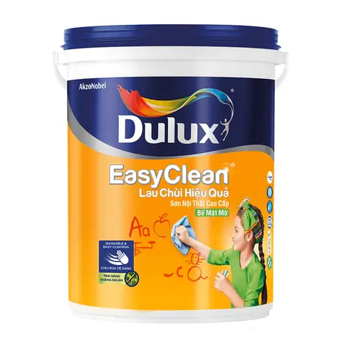4. Sơn Nước Nội Thất Cao Cấp Easyclean Lau Chùi Hiệu Quả Bề Mặt Mờ - A991 Màu Pha Dulux