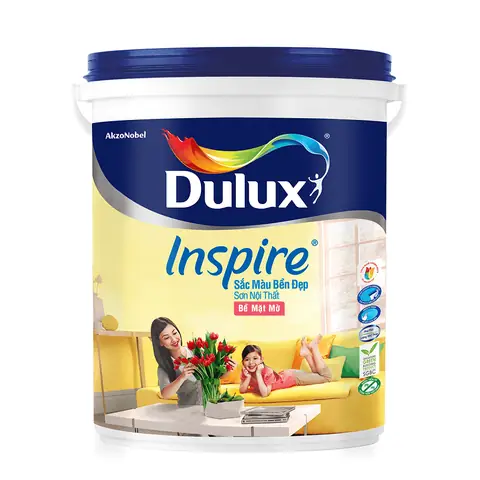 3. Sơn Nước Nội Thất Inspire Bề Mặt Mờ - 39a Màu Pha Dulux