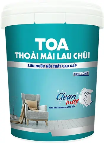 1. Sơn Nước Nội Thất Thoải Mái Lau Chùi Siêu Bóng Màu Pha Toa