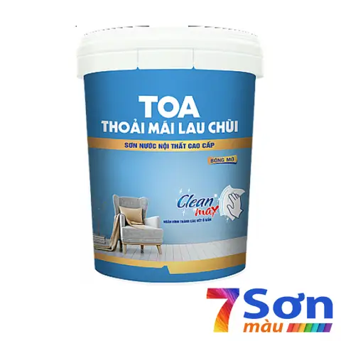 Sơn Nội Thất Cao Cấp Toa Thoải Mái Lau Chùi Bóng Mờ