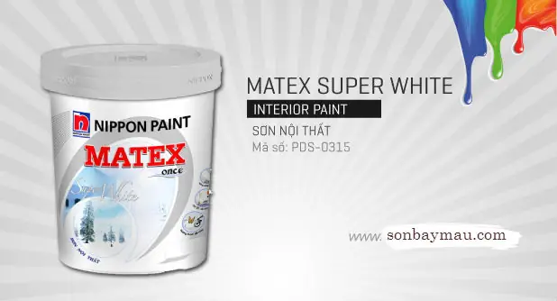 Sơn nội thất Nippon Matex Super White (5 Lít) Sơn nội thất Nippon Matex Super White (5 Lít)