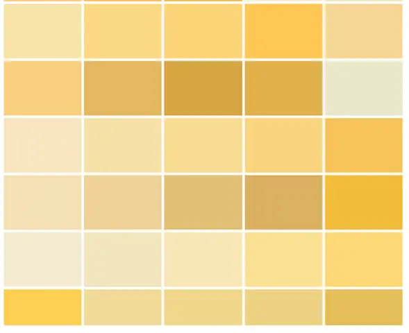4. Bảng sơn nội - ngoại thất màu vàng đa dạng của Nippon Paint