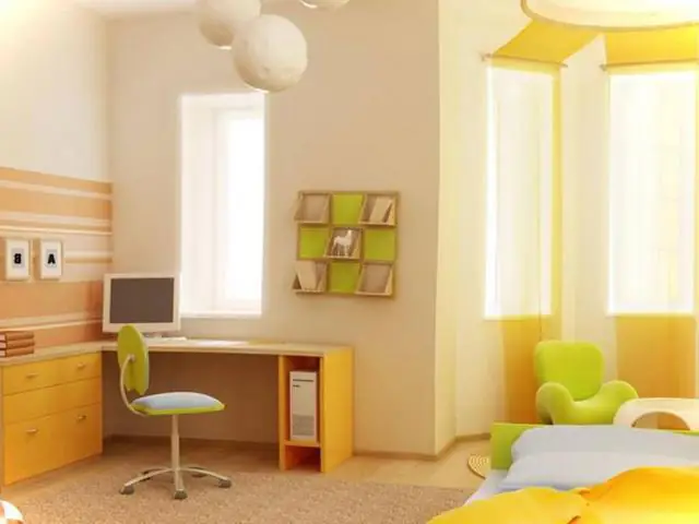 3.2 Sơn nội thất phòng ngủ màu vàng
