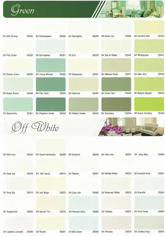 Bảng Màu Sơn Spec Mới Nhất