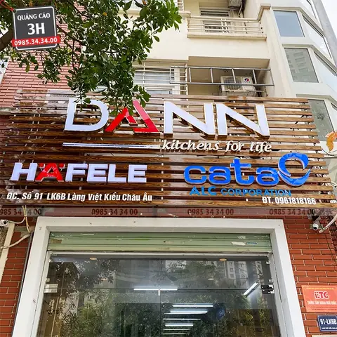 Quy Cách : Biển Khung Nhôm Chữ Nổi Ninox