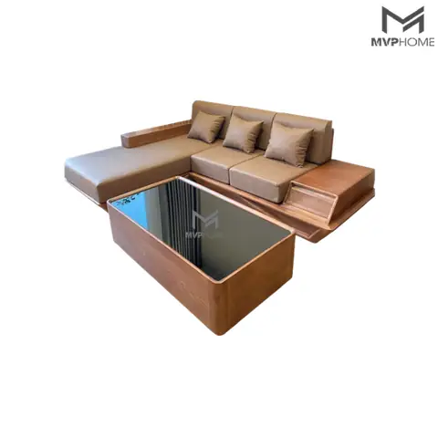 Sofa gỗ góc viking