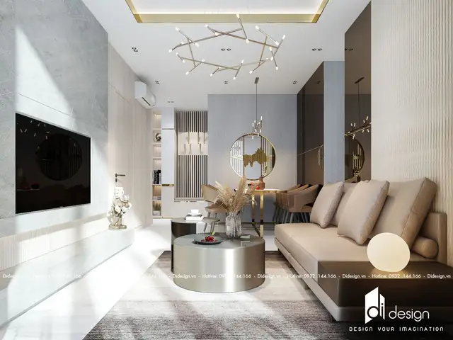 Thiết Kế Phòng Khách Căn Hộ Sunshine City Sài Gòn 105m2 Quận 7