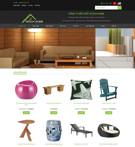 1. Thiáº¿t káº¿ Website ná»i tháº¥t: Hiá»n Äáº¡i vÃ  ÄÆ¡n giáº£n