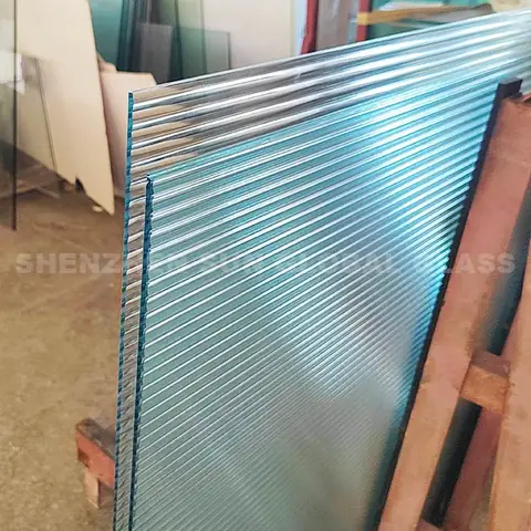 Szg 5+5mm Reeded Texture Laminated Glass Partition Wall Szg 5+5mm Reeded Texture Laminated Glass Partition Wall