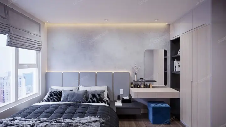 Bảng giá thiết kế thi công nội thất căn 1 phòng ngủ 40m2 theo phong cách Tân Cổ Điển/Neo Classic