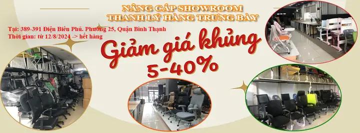 Nâng cấp showroom nội thất: Thanh lý giảm giá sốc từ 5% - 40%