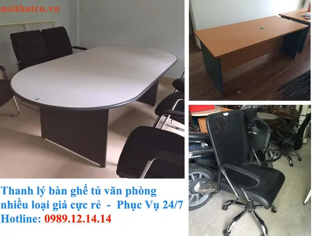 Thanh lý bàn ghế văn phòng tại Hà Nội giá cực rẻ chất lượng cực tốt