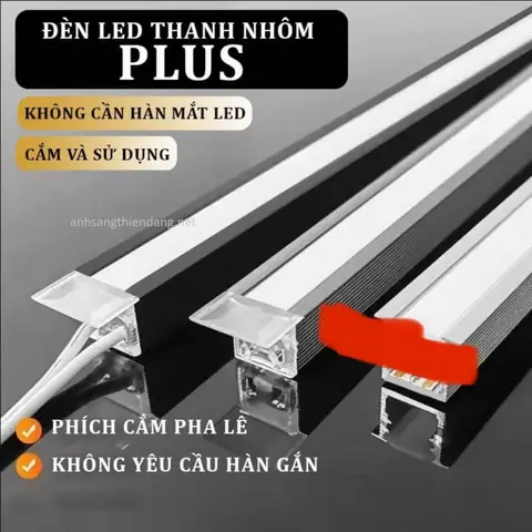 Thanh nhôm kèm led dây