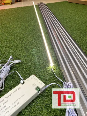 Hình ảnh thật của thanh nhôm kèm led dây