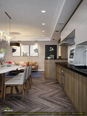 Không gian nội thất bếp tuyệt đẹp tại chung cư - The Golden Palm