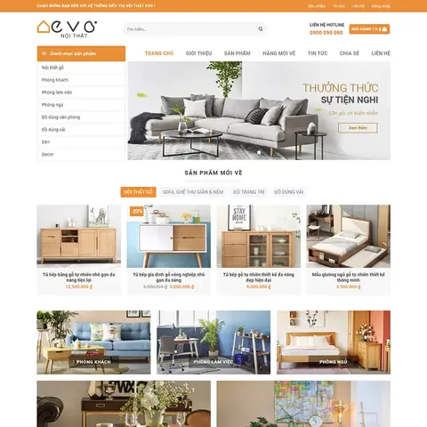 Theme website bán nội thất 015