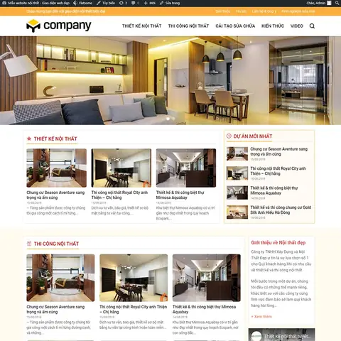 Mẫu theme wordpress bán nội thất mới nhất tại Web Khởi Nghiệp