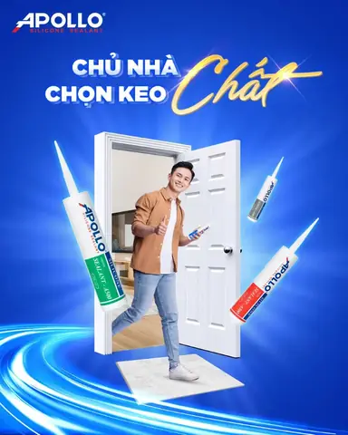 2. Keo Apollo Silicone dán được gì trong không gian nhà bếp?