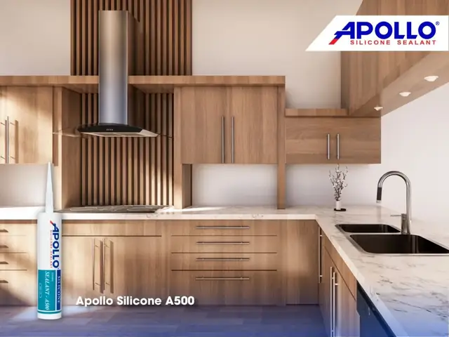 1.9 Chọn chất trám Apollo Silicone để chống thấm, chống ẩm mốc