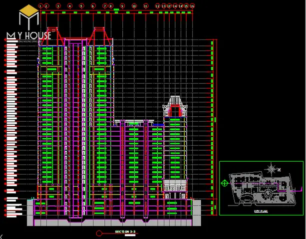 File Cad Chung Cư Cao Cấp