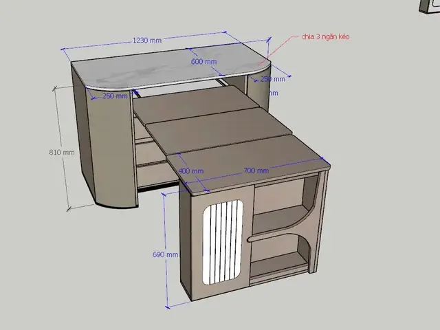 Vật Liệu Và Phụ Kiện Cao Cấp Nên Dùng Cho Bàn Ăn Đảo Bếp Thông Minh