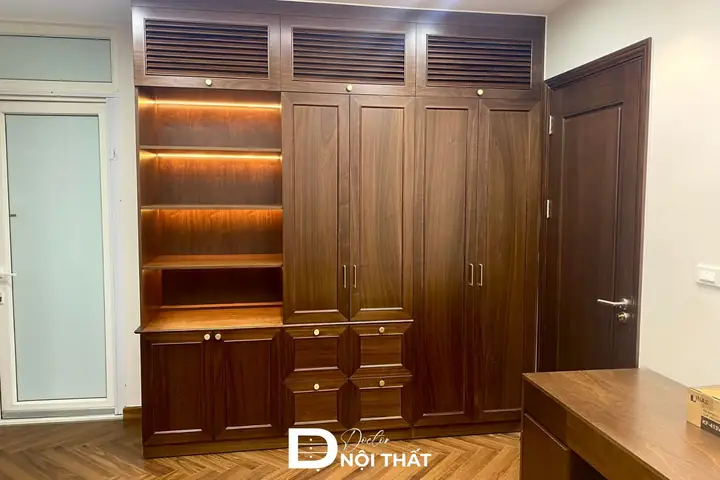 Thi Công Nội Thất Phòng Ngủ Bằng Vật Liệu Gỗ Tự Nhiên