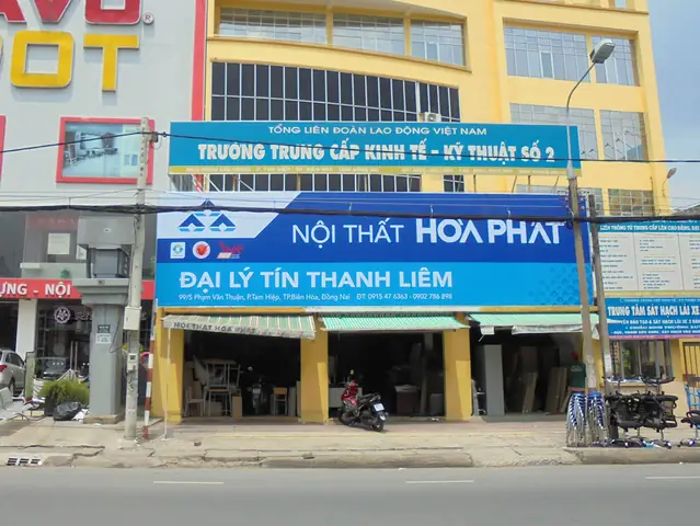 Làm Bảng Hiệu Đại Lý Công Ty Nội Thất Hòa Phát
