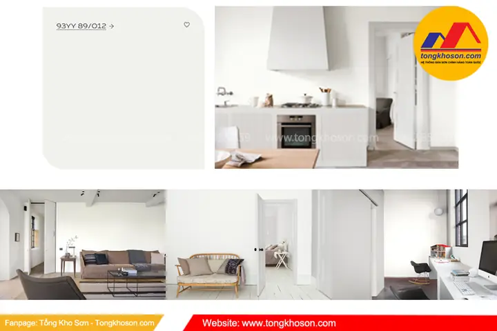 Mã Màu Trắng Sữa Sơn Dulux 93yy 89/012