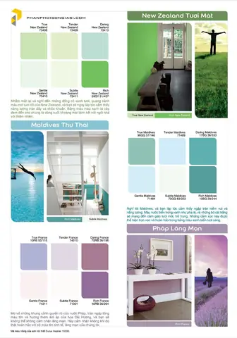 Bảng Màu Dulux Inspire Interior