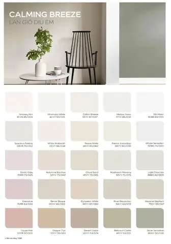 Bảng Màu Sơn Dulux Better Living Air Clean