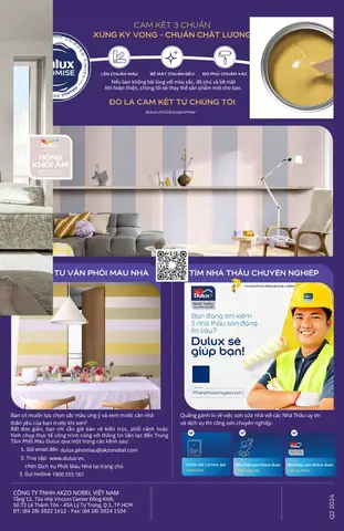 Bảng Màu Sơn Dulux 5 In 1 Trong Nhà