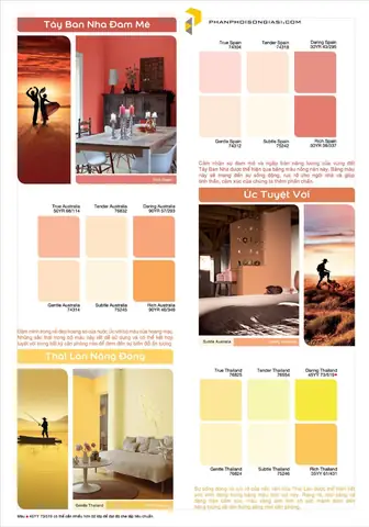 Bảng Màu Dulux Inspire Interior