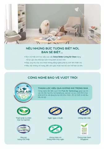 Bảng Màu Sơn Dulux Better Living Air Clean