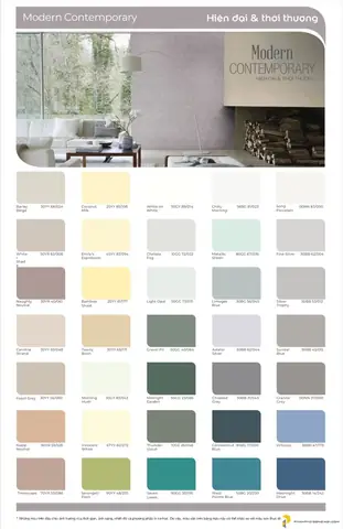 Bảng Màu Sơn Dulux 5 In 1 Trong Nhà