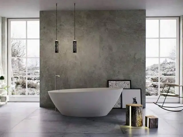 Ứng Dụng Của Tường Bê Tông Trang Trí Trong Phòng Tắm Ứng Dụng Của Tường Bê Tông Trang Trí Trong Phòng Tắm
