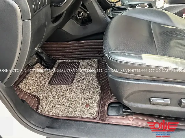 Hình Ảnh Lắp Đặt Thực Tế Bộ Lót Sàn Ô Tô Hyundai Santafe 2016