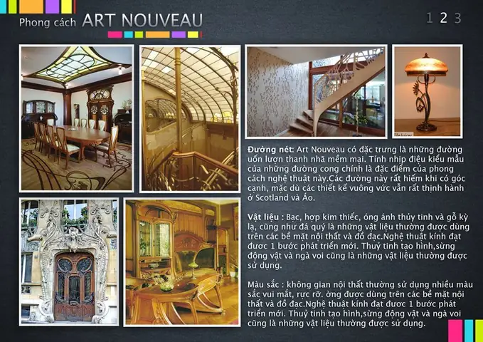Phong Cách Thiết Kế Nội Thất Art Nouveau