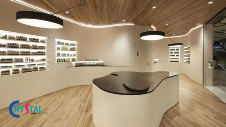 Mẫu Thiết Kế Nội Thất Showroom Mỹ Phẩm Theo Phong Cách Tối Giản