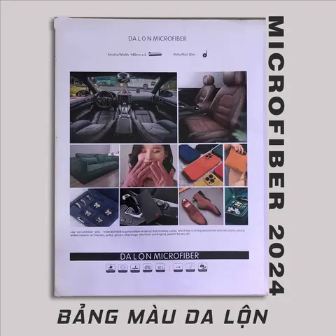 Bảng Màu Da Lộn Nhập Khẩu Chuyên Bọc Trần Xe Ô Tô