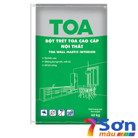 Bột Trét Tường Toa Wall Mastic Interior Nội Thất