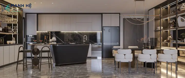 Mẫu 1: Nội Thất Cơ Bản Của Căn Hộ 110m2 Thuộc Dự Án Diamond Alnata